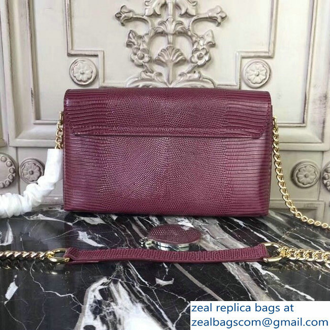 Dolce  &  Gabbana DG Millennials Shoulder Bag Burgundy 2018